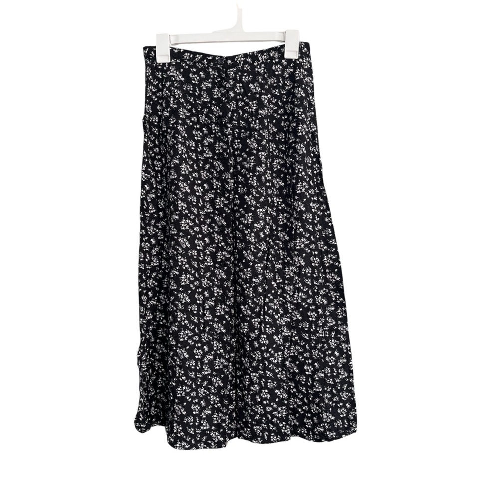 Vintage Black and White Women's Skirt